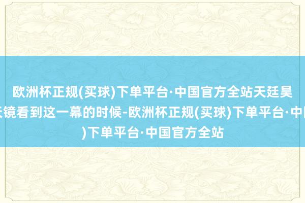 欧洲杯正规(买球)下单平台·中国官方全站天廷昊天通过昊天镜看到这一幕的时候-欧洲杯正规(买球)下单平台·中国官方全站