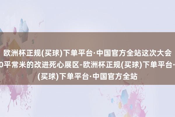 欧洲杯正规(买球)下单平台·中国官方全站这次大会初度设立5000平常米的改进死心展区-欧洲杯正规(买球)下单平台·中国官方全站