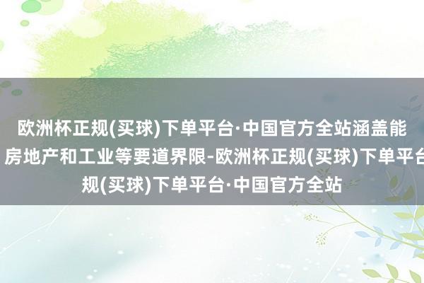 欧洲杯正规(买球)下单平台·中国官方全站涵盖能源、基础措施、房地产和工业等要道界限-欧洲杯正规(买球)下单平台·中国官方全站